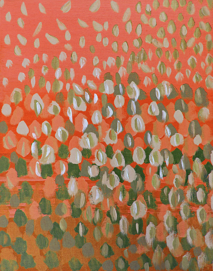 Swim Painting - Swimmingly Orange by Corinne Carroll