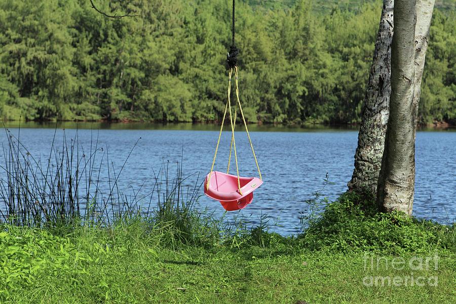 Swing by the lakeside  Photograph by On da Raks