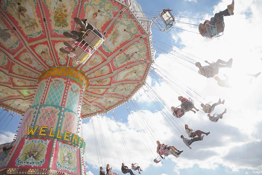 swing carousel at Oktoberfest, Munich Photograph by Kathrin Ziegler