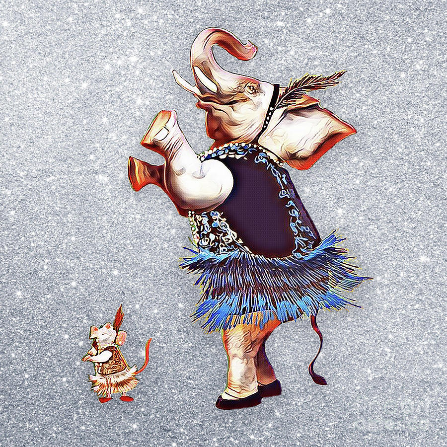 Swing Dancing In Sparkle Digital Art by Jennifer Page