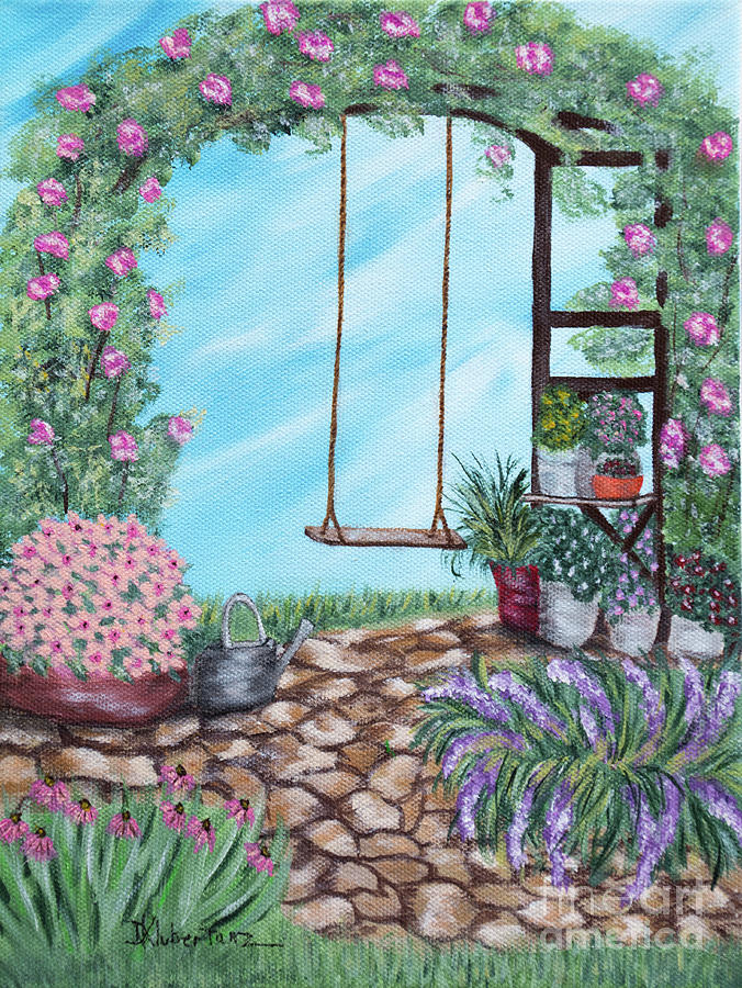 Swing into Spring Painting by Deborah Klubertanz - Fine Art America