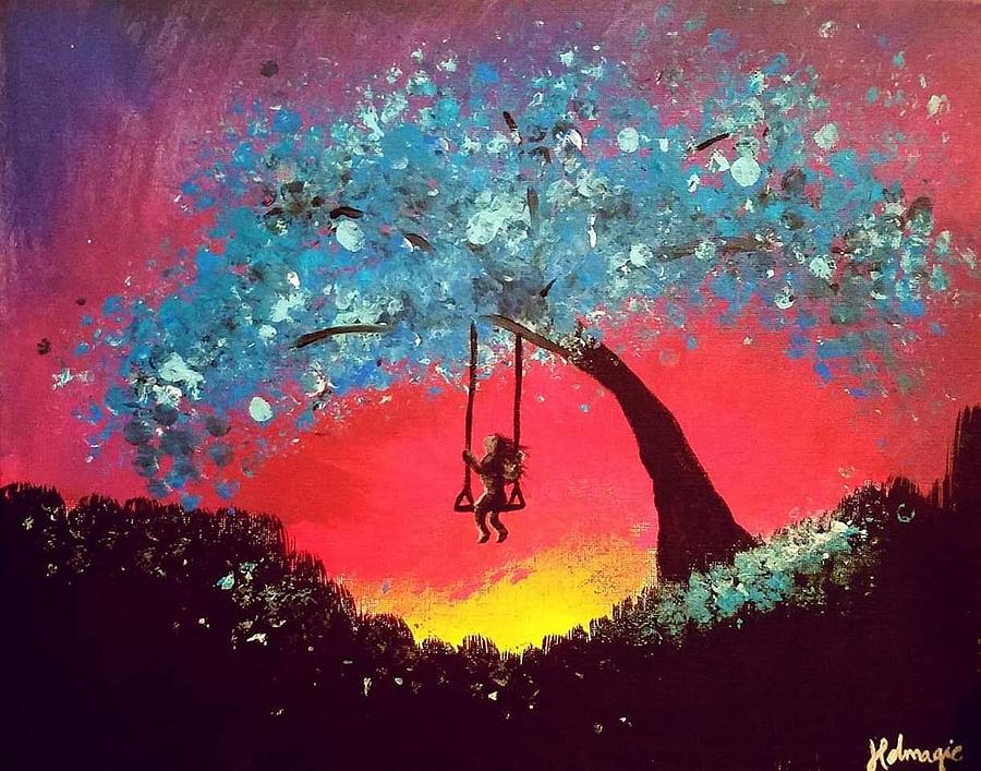 Swing Mixed Media by Samantha Helmer - Fine Art America