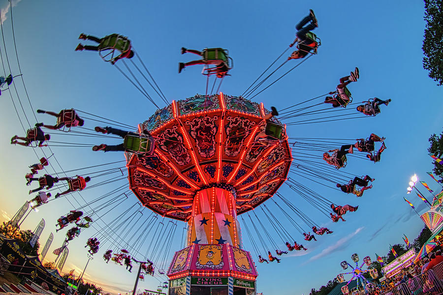 Swinging at Night Photograph by Mark Chandler - Fine Art America