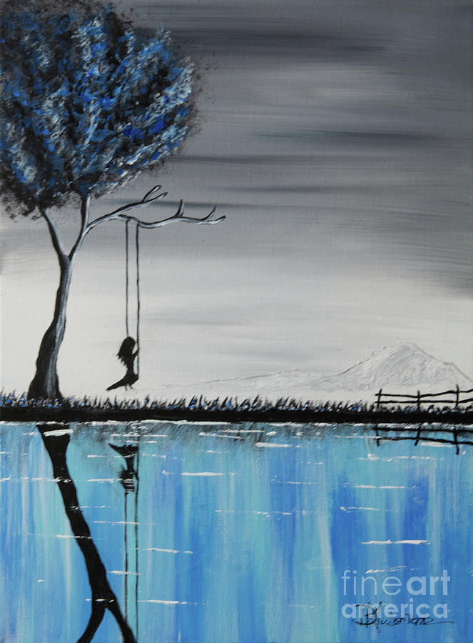 Swinging Painting by Deborah Klubertanz