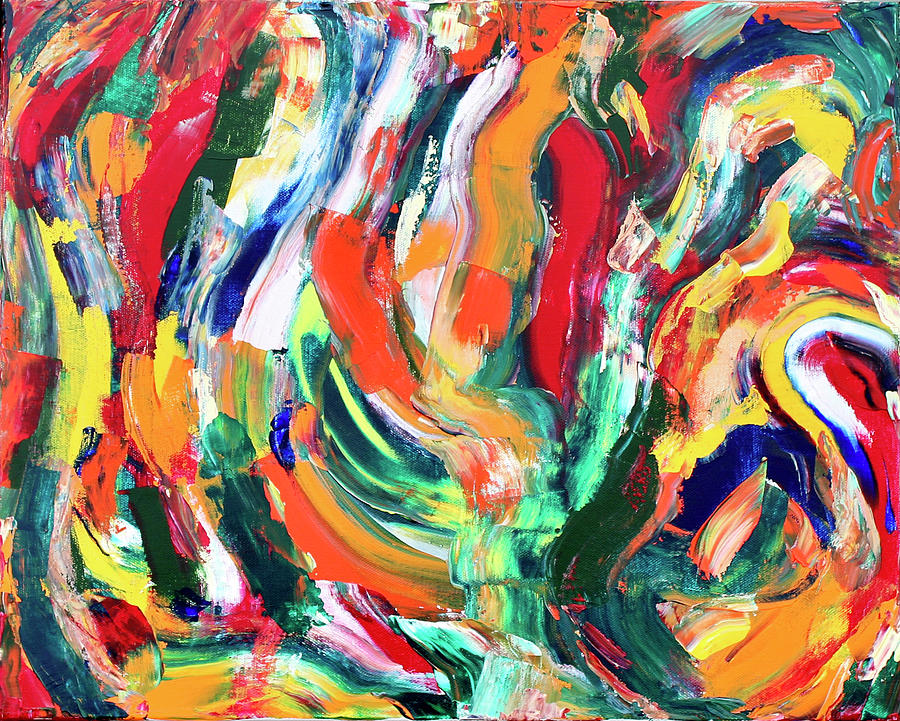 Swirl 2 Painting by Teresa Moerer