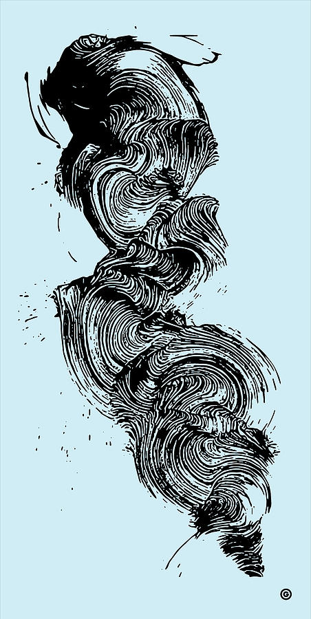 Pattern Digital Art - Swirl Brush Stroke by Gary Grayson