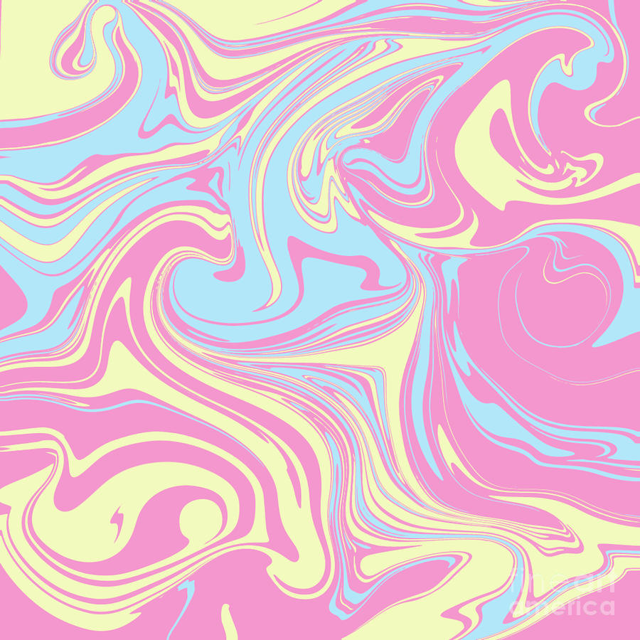 Swirl Pastel Aesthetic Art Digital Art by Mani Ahmed - Fine Art America