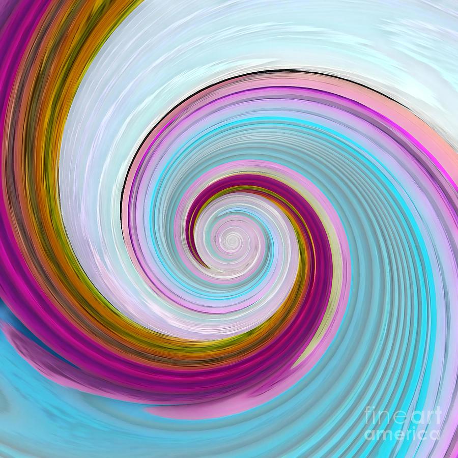 Swirled And Spun Are The Colors Of Fun Digital Art by Rachel Hannah