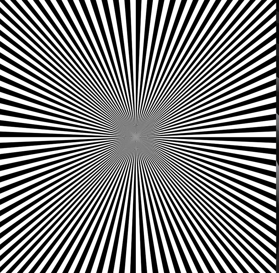 Swirling Black Stripes Into Infinity. Digital Art by Tom Hill - Fine ...