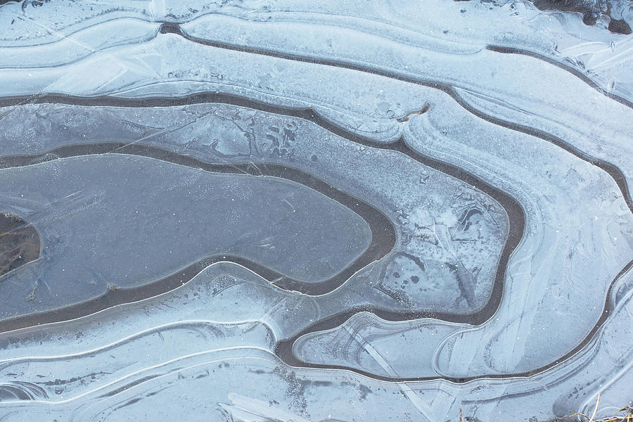 Swirling Ice Patterns Photograph