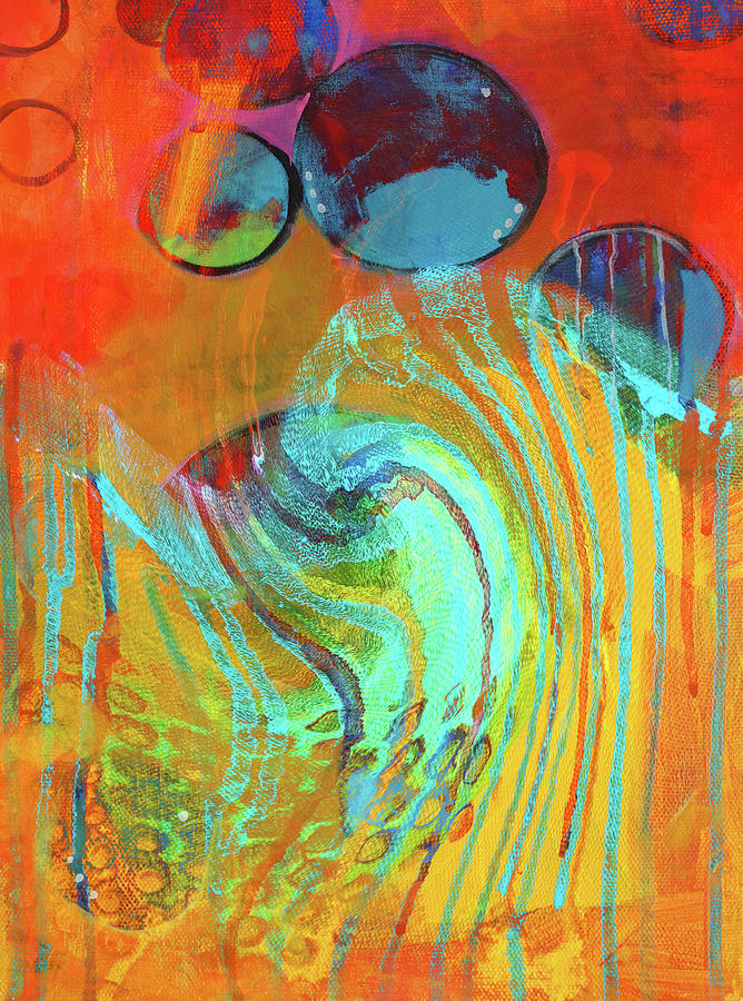 Swirling Painting by Nancy Merkle