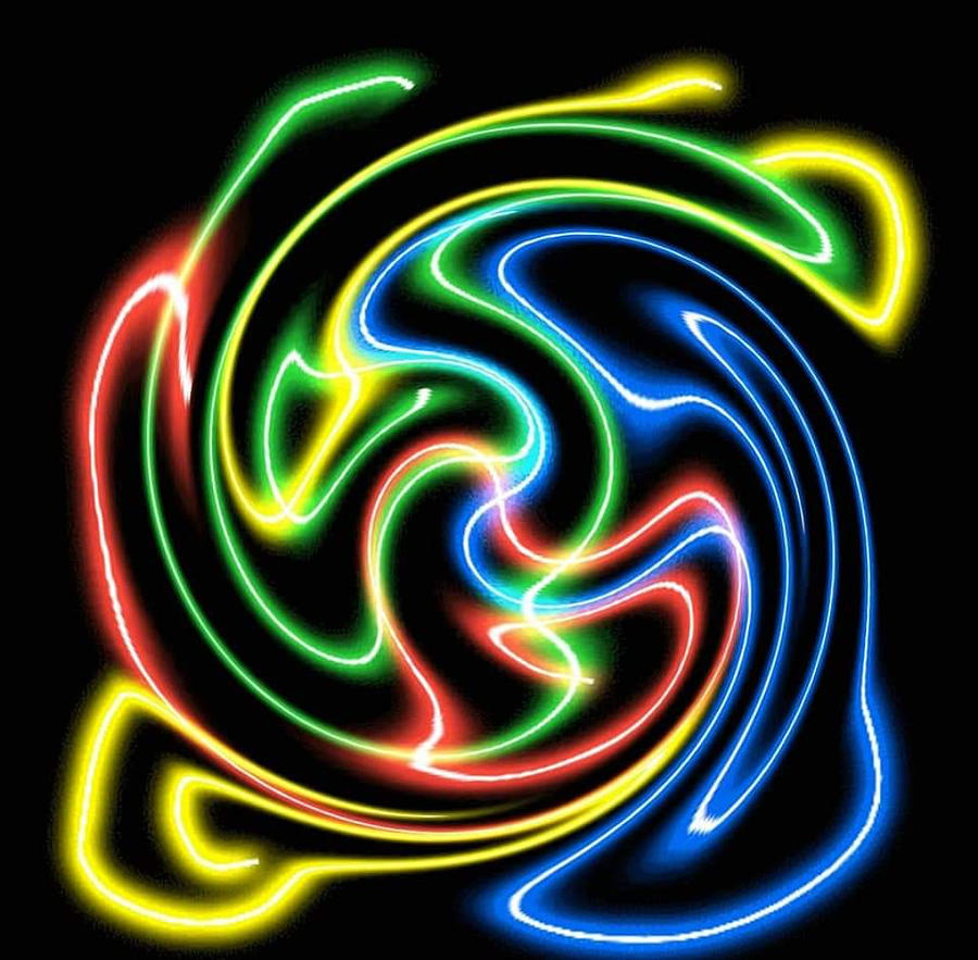 Swirling Rainbow Glow Digital Art by SarahJo Hawes
