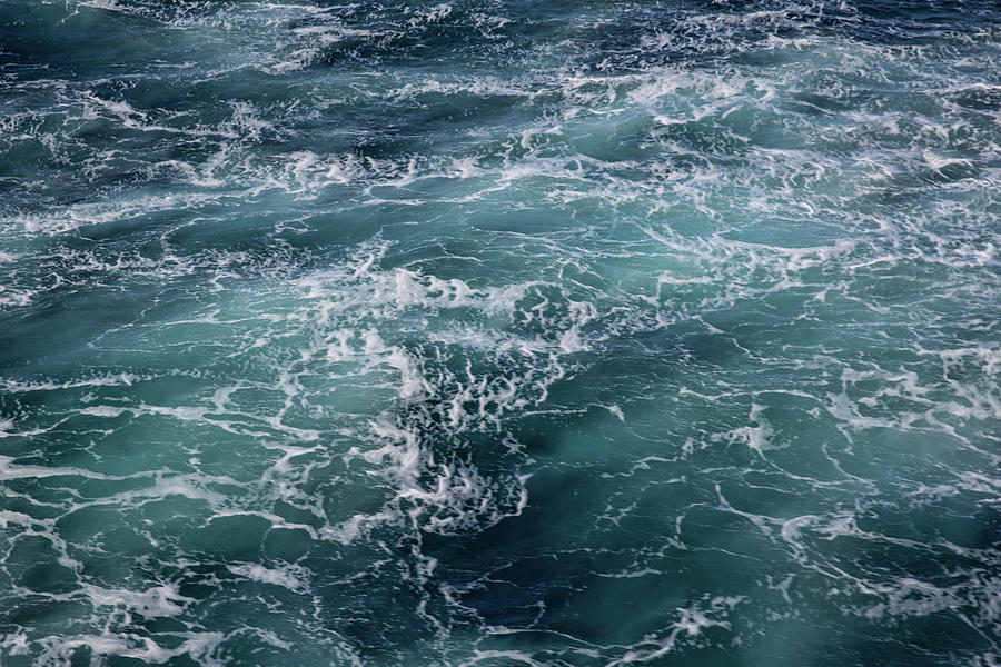 Swirling Waters at Sea 1 Photograph by John Haldane