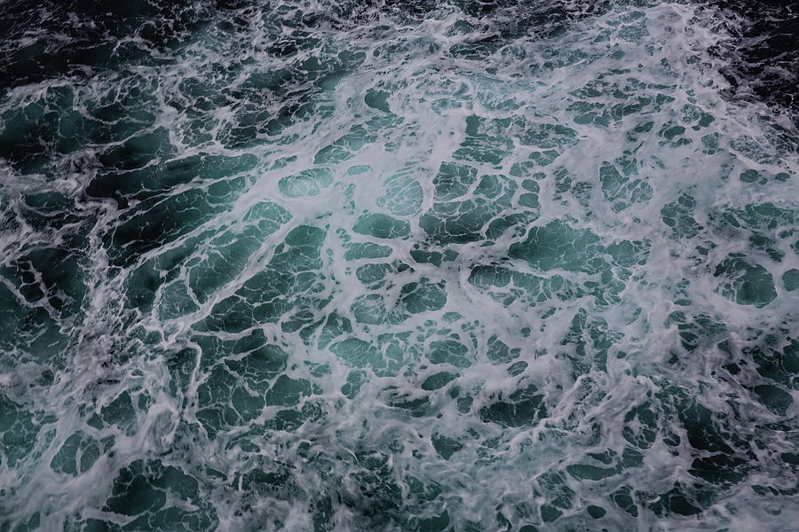 Swirling Waters at Sea 6 Photograph by John Haldane