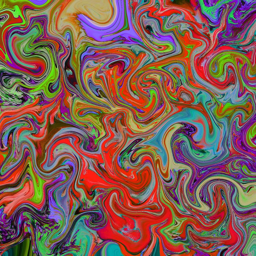 Swirls #19 Painting by Maxim Komissarchik