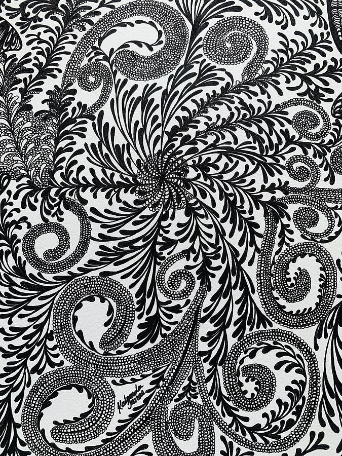 Swirls  Drawing by Kalunda Janae Hilton