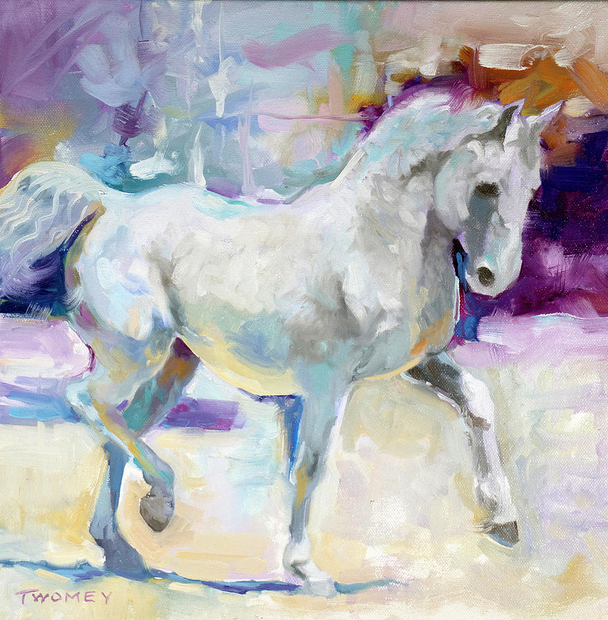 Swish Trot Painting by Catherine Twomey