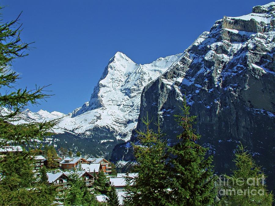 Swiss Alps With An Attitude Digital Art by Joseph Hendrix