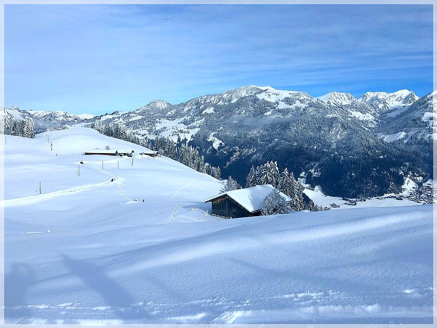 Swiss Chalet in Winter Wonderland Photograph by Barbara Zahno