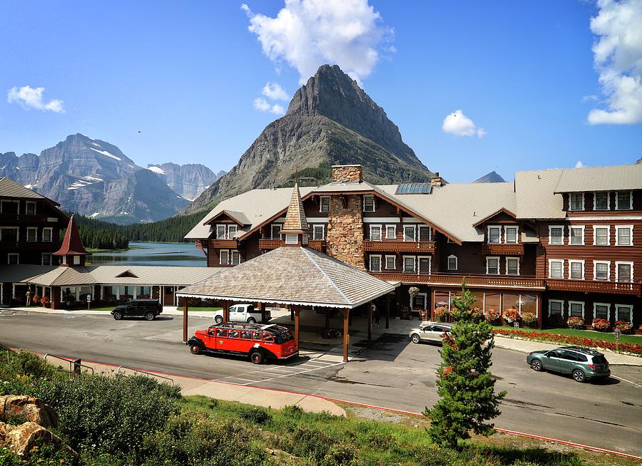 Swiss Lodge at Many Glacier Photograph by Cindy Rose - Fine Art America