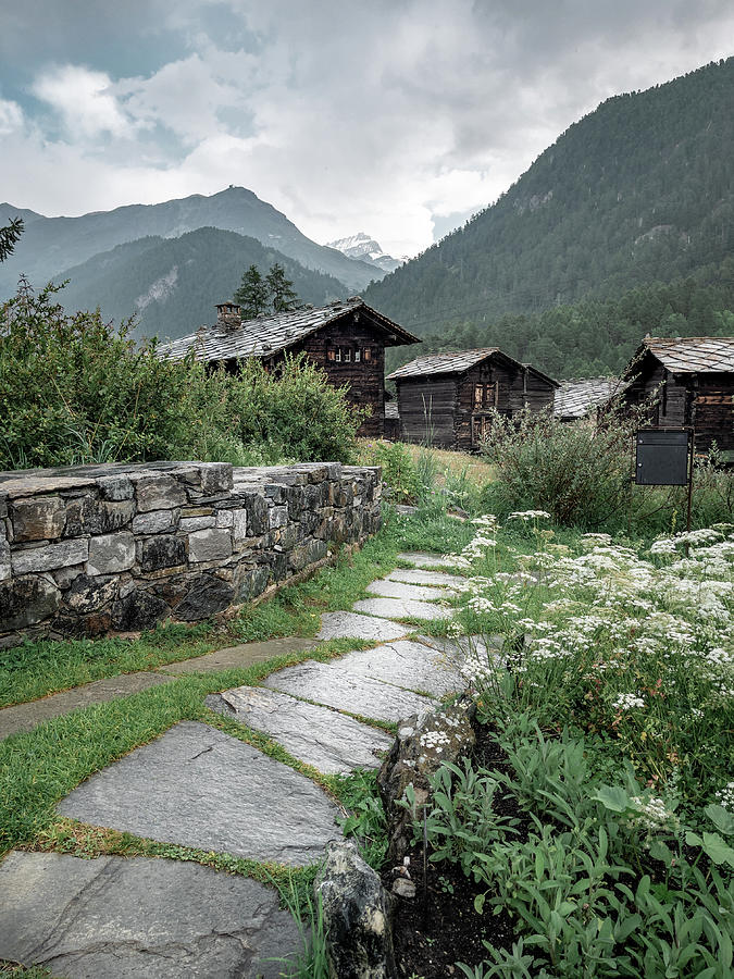 Swiss village of Blatten in Zermatt during Summer Photograph by Benoit Bruchez