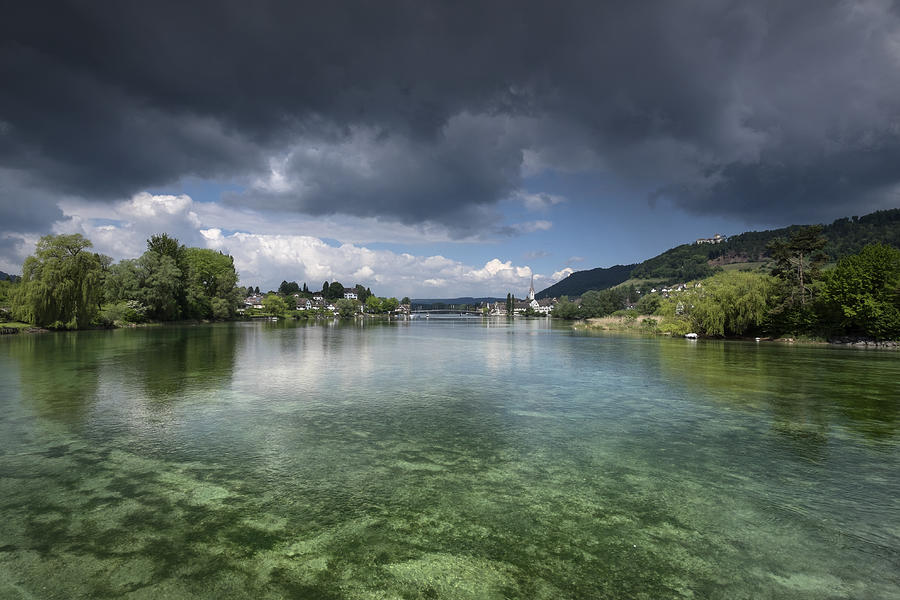 Switzerland, Thurgau, Eschenz, View to Stein am Rhein Photograph by Westend61