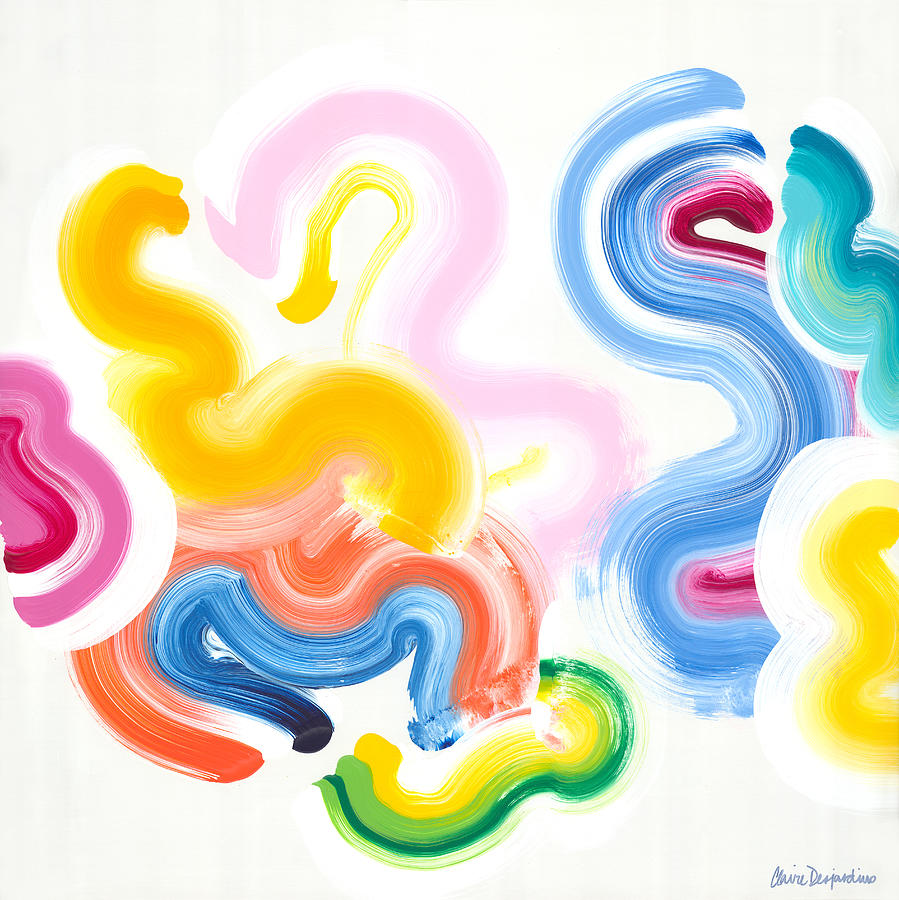 Swizzle Swizzle Painting by Claire Desjardins