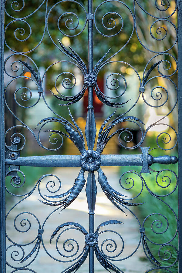 Wrought Iron Gate Photograph - Sword Gate 1 by Doug Hickok