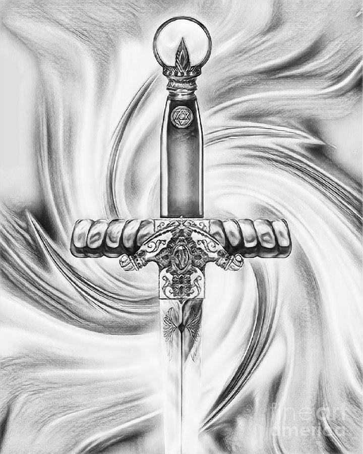 Sword of the Spirit Drawing Drawing by Todd L Thomas Pixels