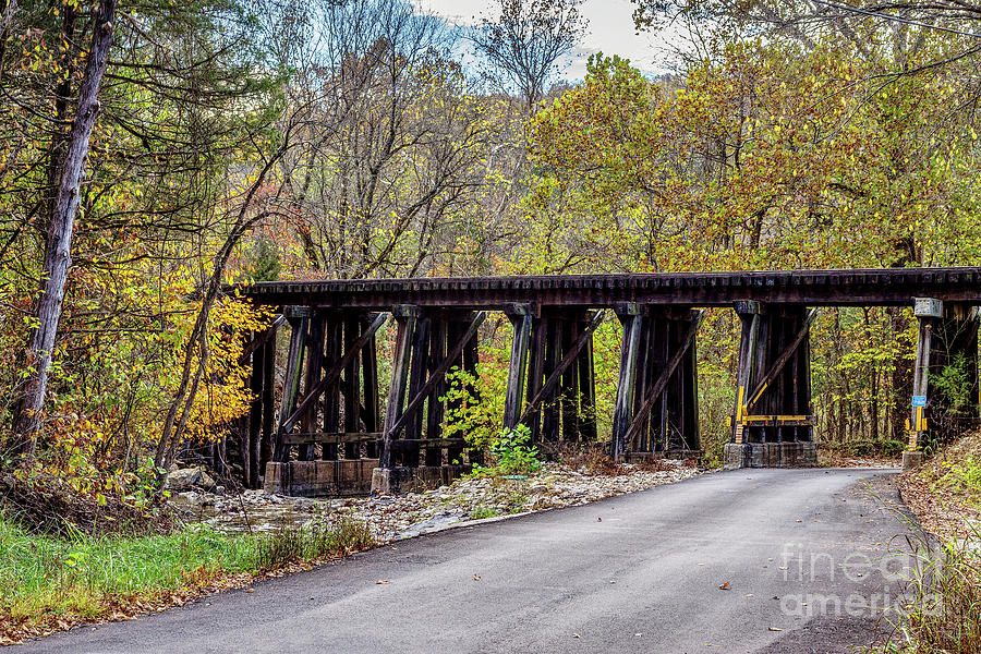 Sycamore Church Road Railroad Bridge Photograph by Jennifer White