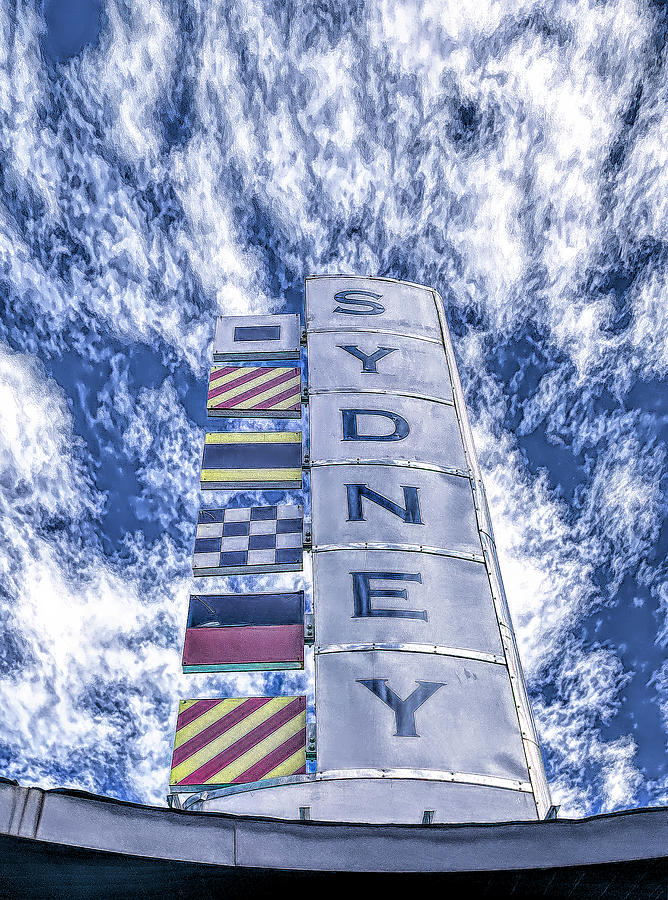 Sydney and Nautical Flags Photograph by Debra Martz