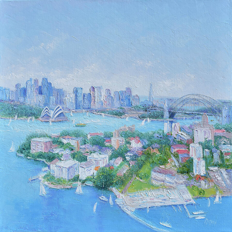 Boat Painting - Sydney Harbour and Neutral Bay by Jan Matson