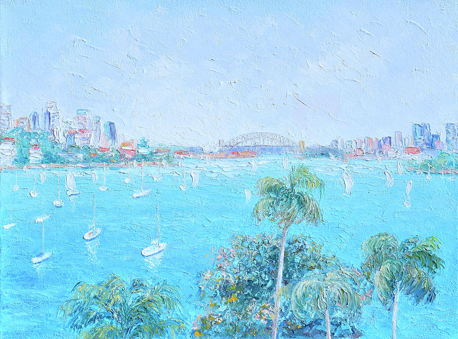 Sydney Harbour Summer, impression Painting by Jan Matson