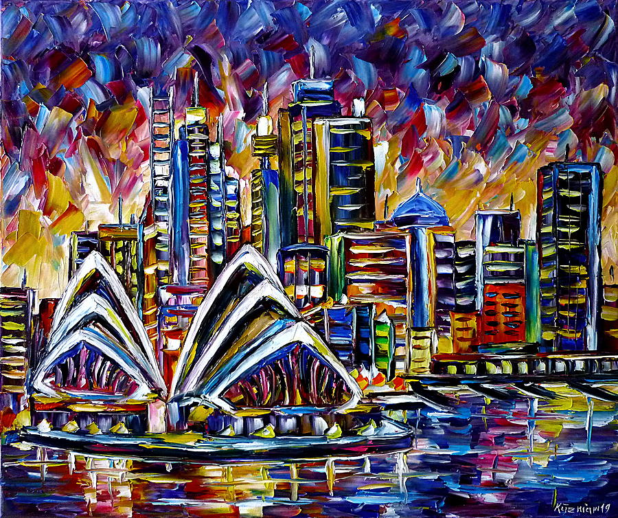 Sydney Painting by Mirek Kuzniar