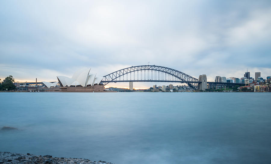 Sydney opera house and the Harbour bridge. Photograph by Boy_Anupong