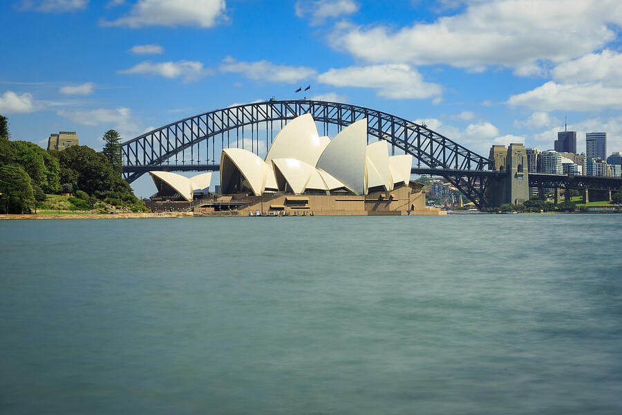 Sydney Opera House and the Sydney Harbour Bridge, Australia Photograph by Kelvinjay