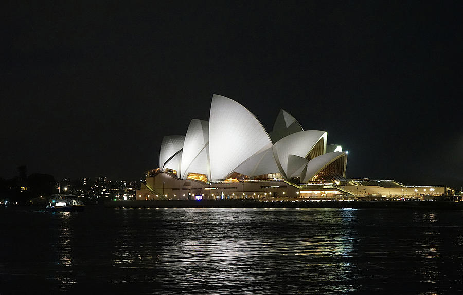 Sydney Opera House at Night Photograph by Richard Reeve