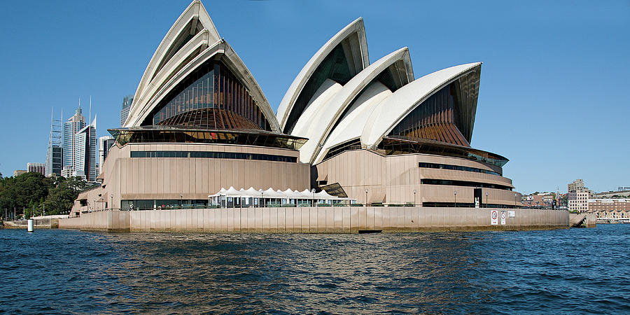 Sydney Opera House up close. Photograph by Geoff Childs