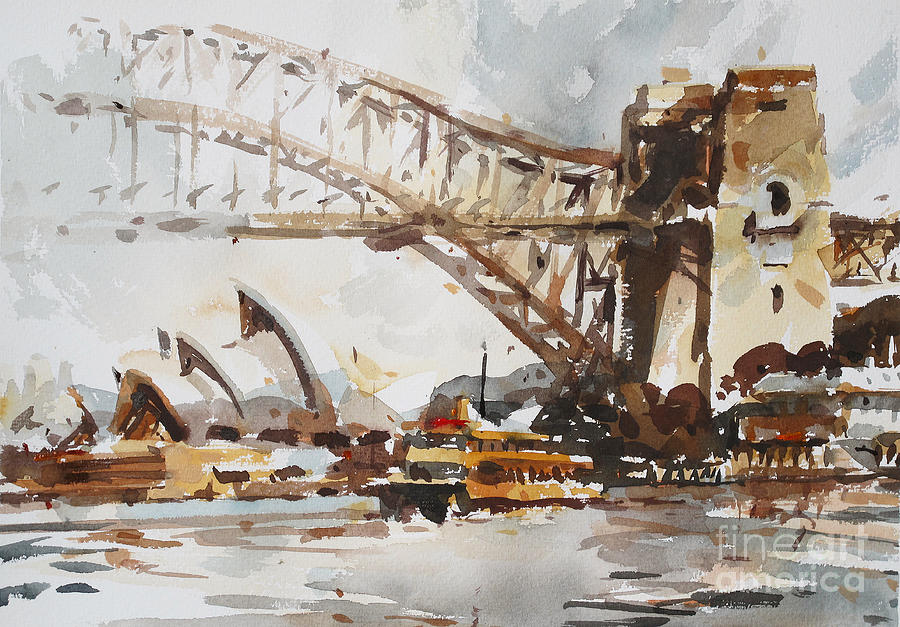 Sydney Painting by Tony Belobrajdic