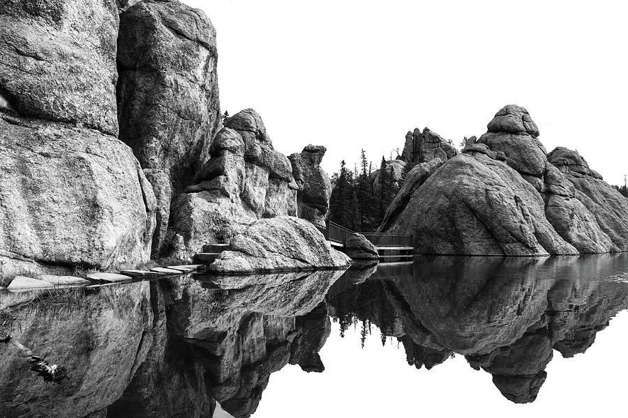 Sylvan Lake Rocks Reflection Photograph by Dan Sproul
