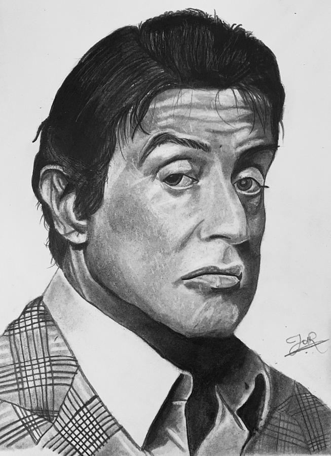 Sylvester Stallone Drawing by Joel NR - Pixels