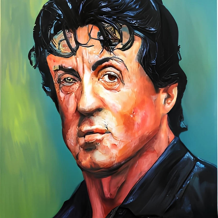 Sylvester Stallone Digital Art by Michael Testino - Fine Art America