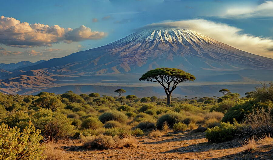 Symbol of Adventure - Kilimanjaro Photograph by Russ Harris Symbol of Adventure - Kilimanjaro Photograph by Russ Harris