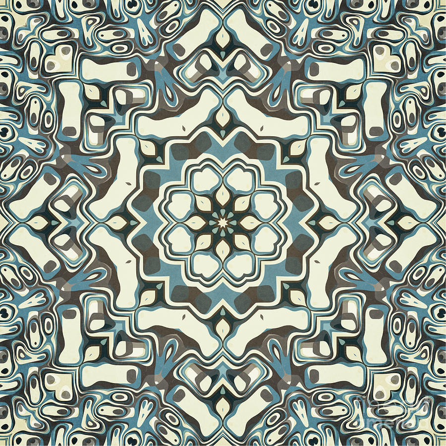 Symmetrical Abstract Digital Art by Phil Perkins