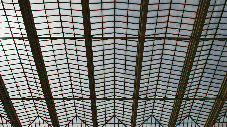 Symmetrical Glass Roof Photograph by Moira Law