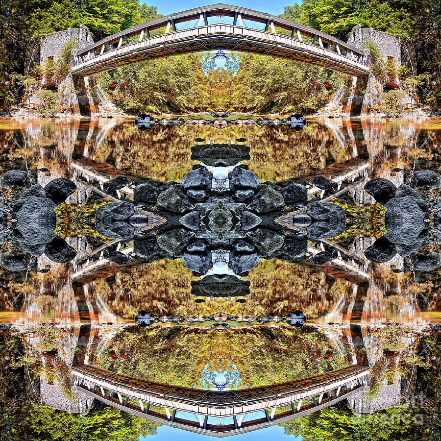 make kaleidoscope image reflect on wall