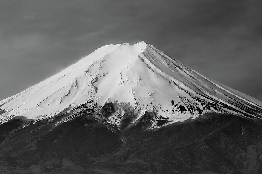 Symmetrical Snow-Capped Peak of Mount Fuji in Japan Photograph by Pak Hong