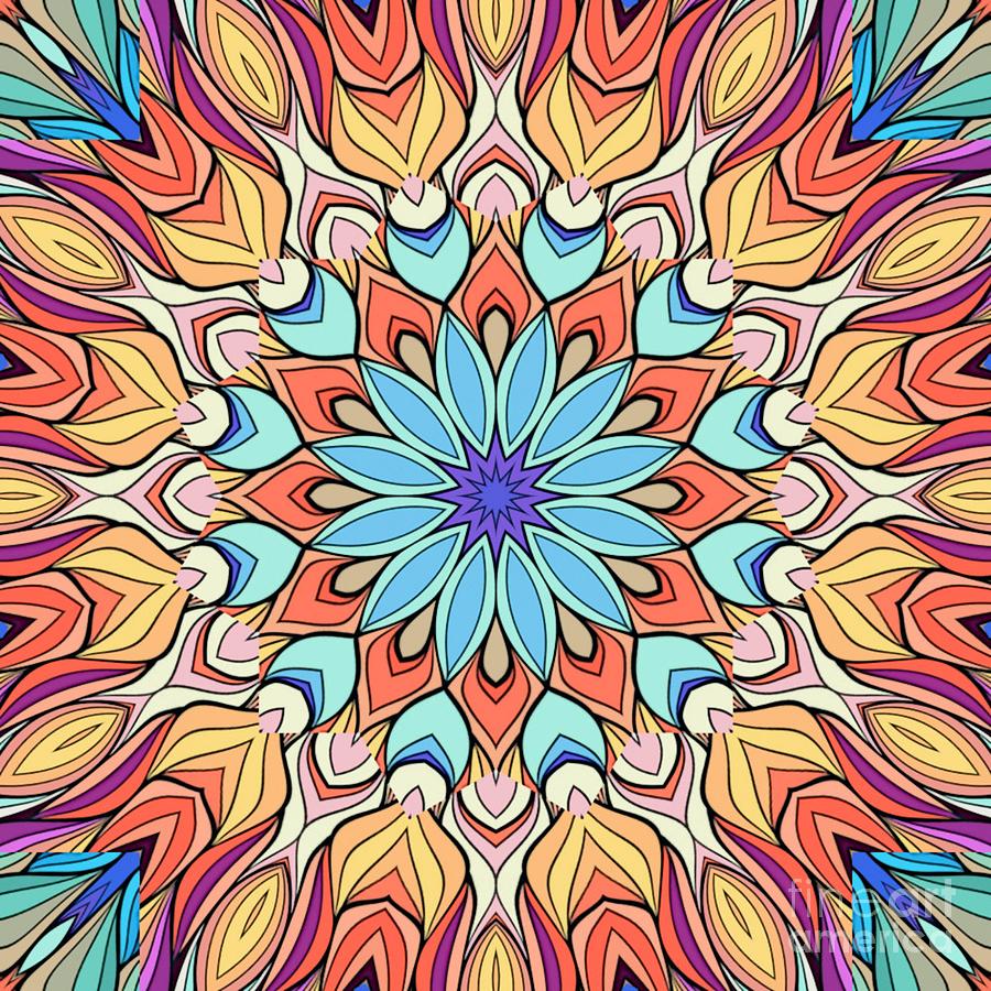 Symmetry 1097 Mandala Inspired Creation Digital Art