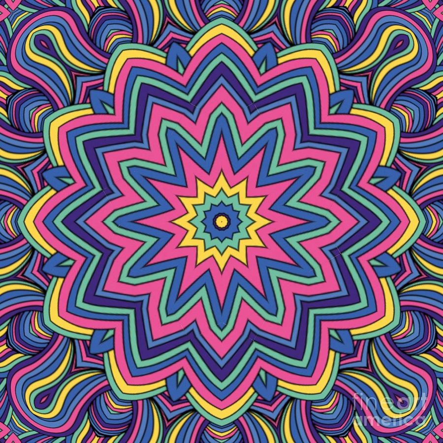 Symmetry 1111 Mandala Inspired Creation Digital Art
