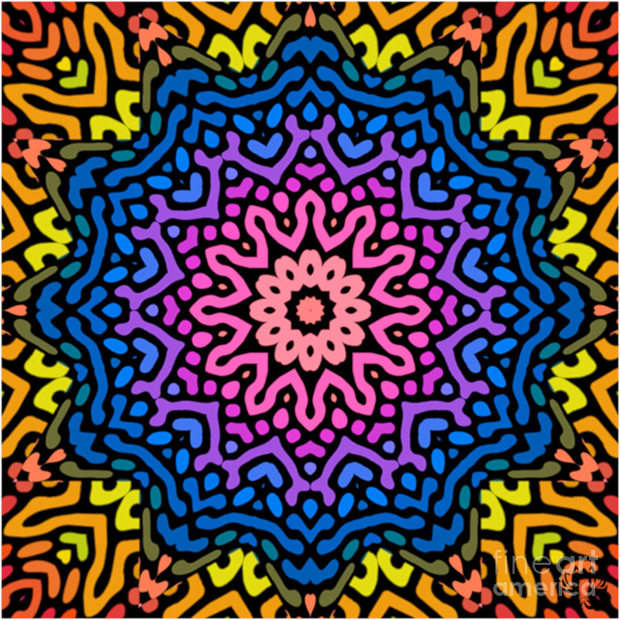Symmetry 1120 Mandala Inspired Creation Digital Art
